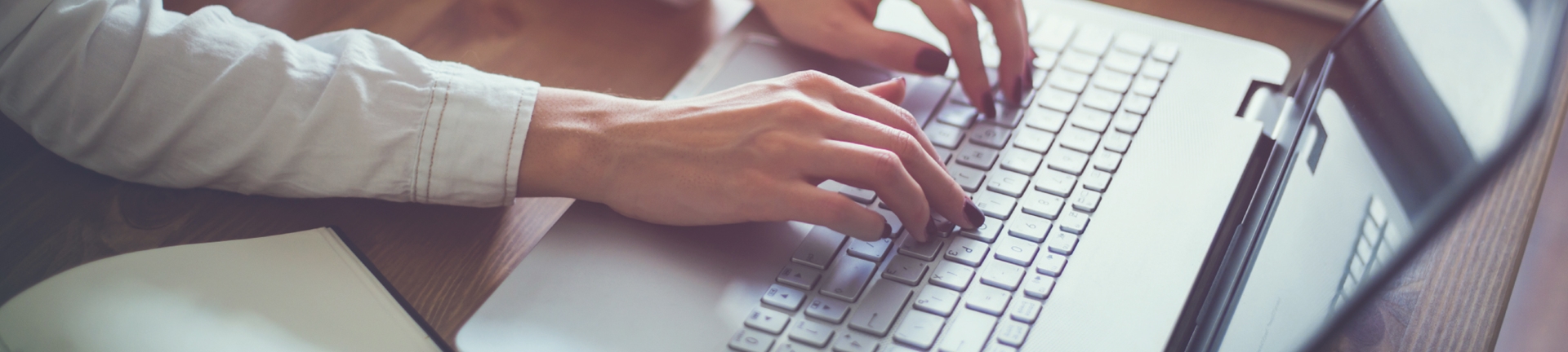 Woman on a laptop